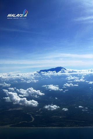 Mount Kinabalu - From on the plane